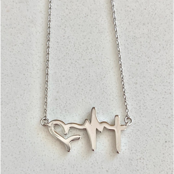 Touchstone Crystal Faith Hope Love Necklace - Picture 3 of 5